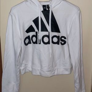 Adidas cropped hoodie, size XS